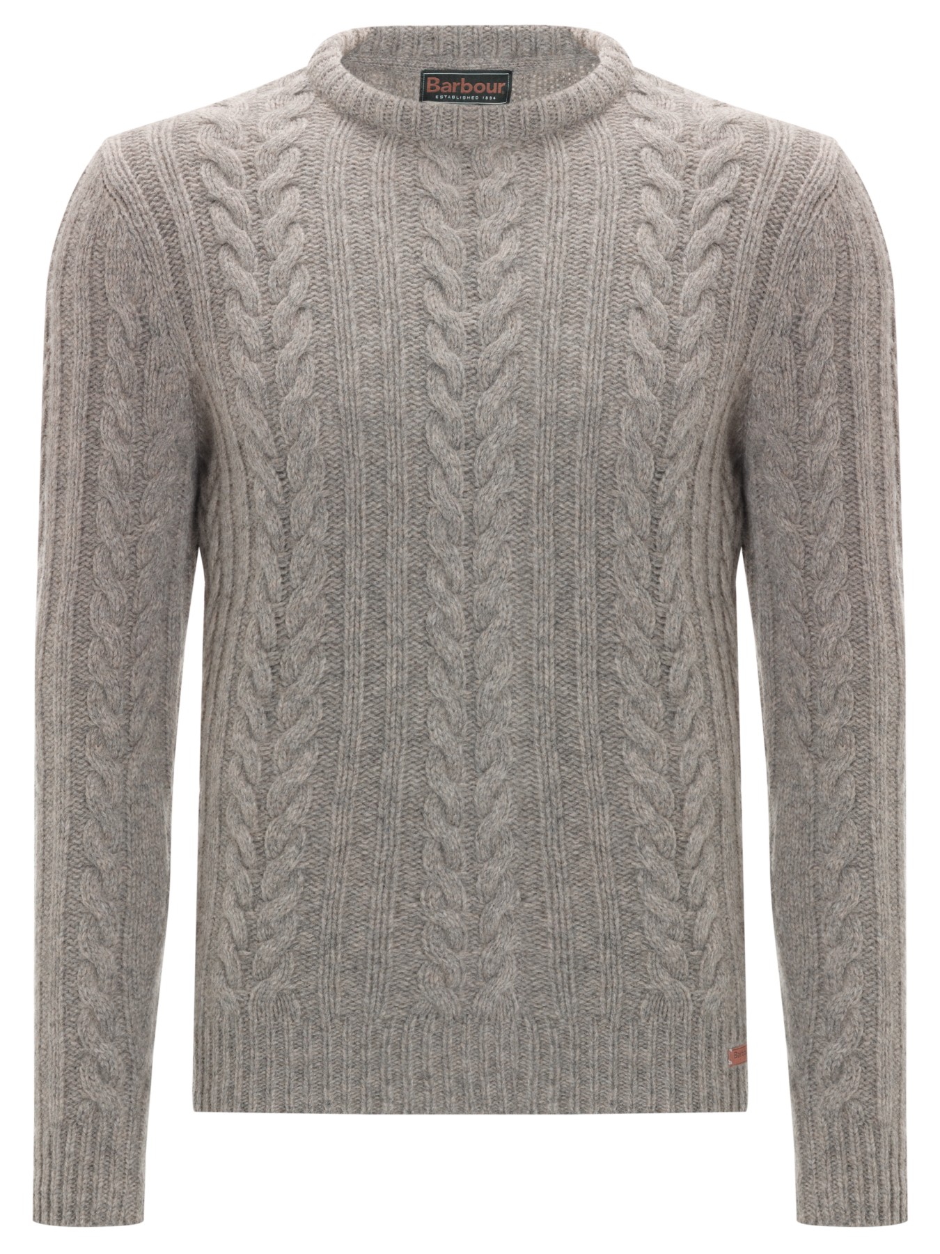 Barbour Cotton Cashmere Cable Knit Jumper in Gray for Men (Grey) | Lyst