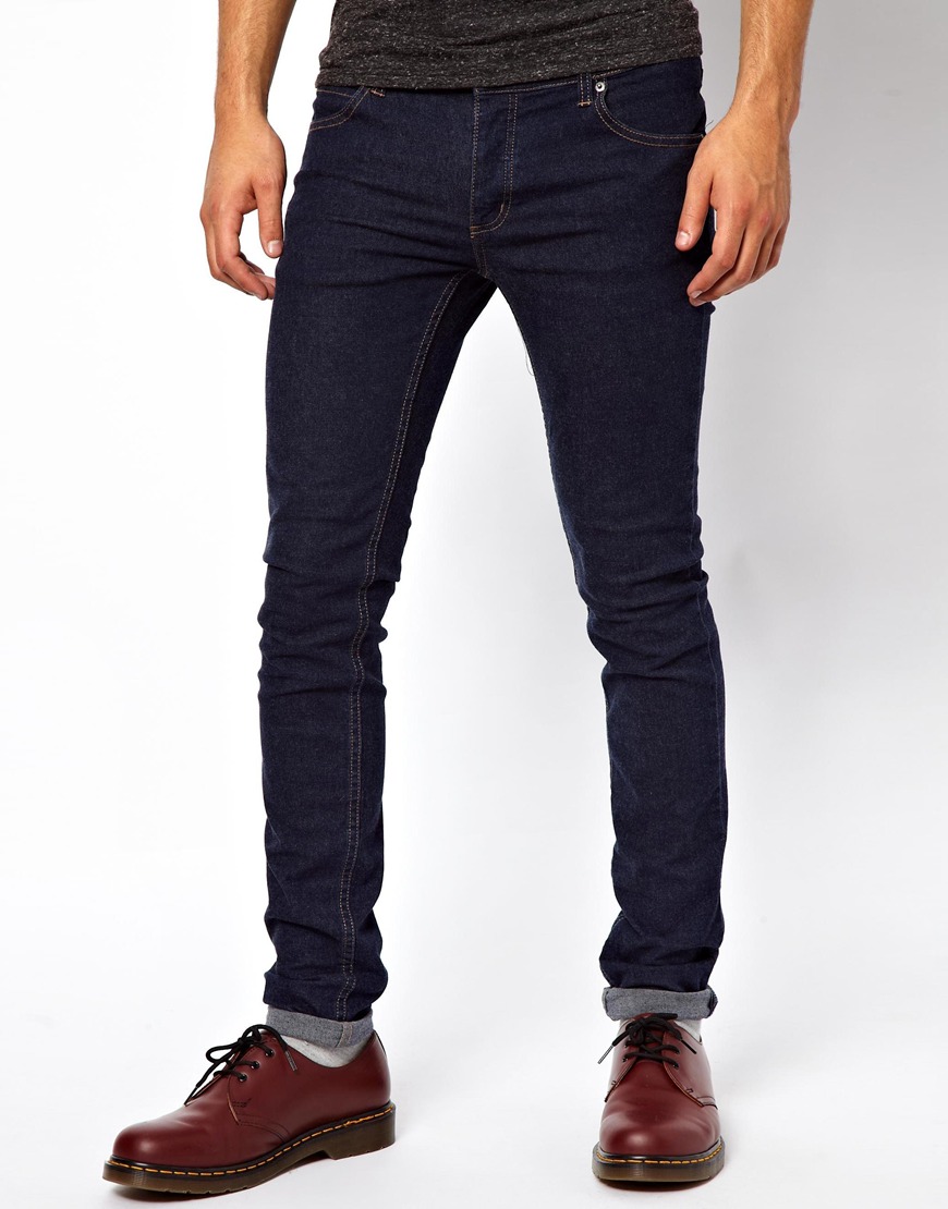 Cheap monday Jeans Narrow Skinny Fit in Blue for Men | Lyst