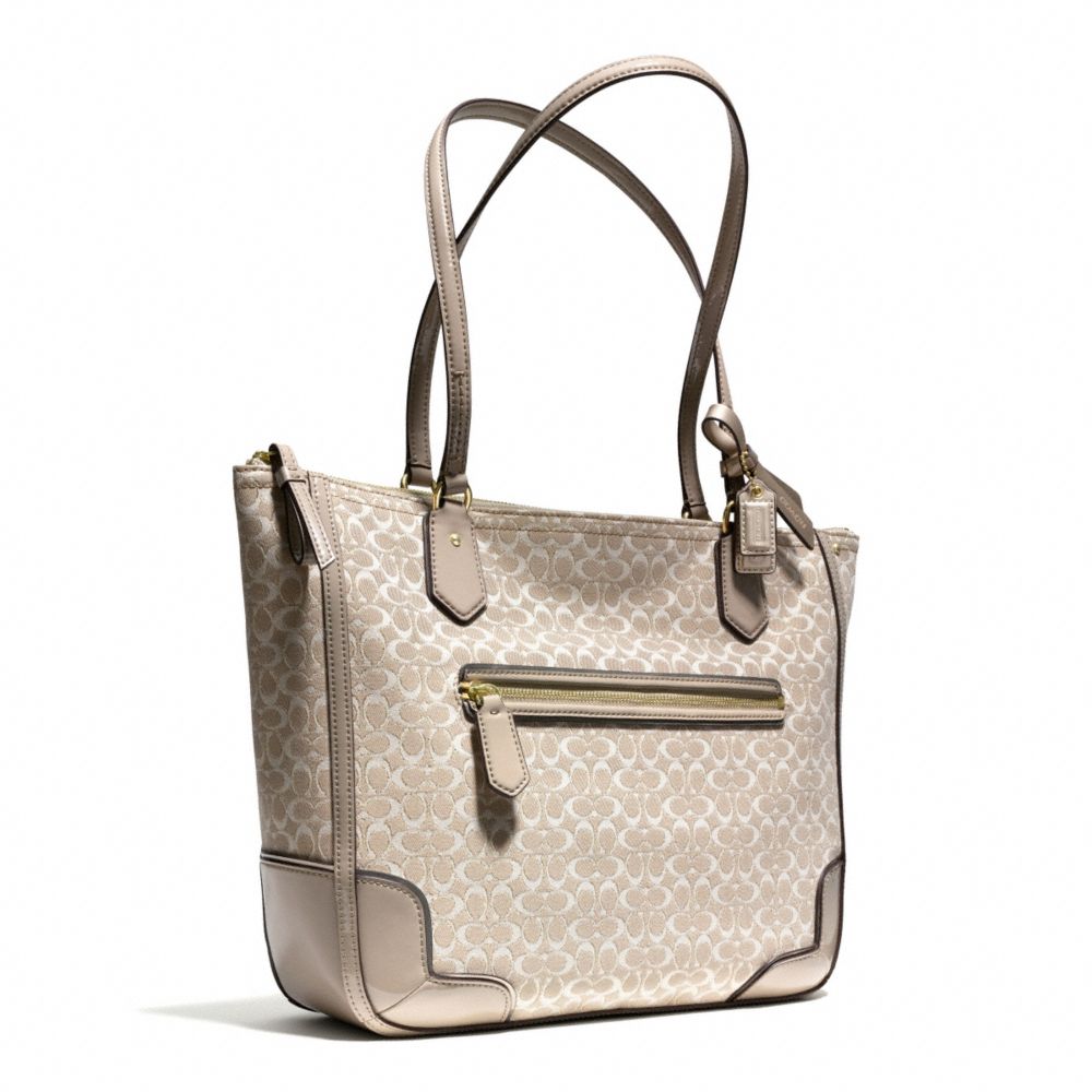 coach metallic tote