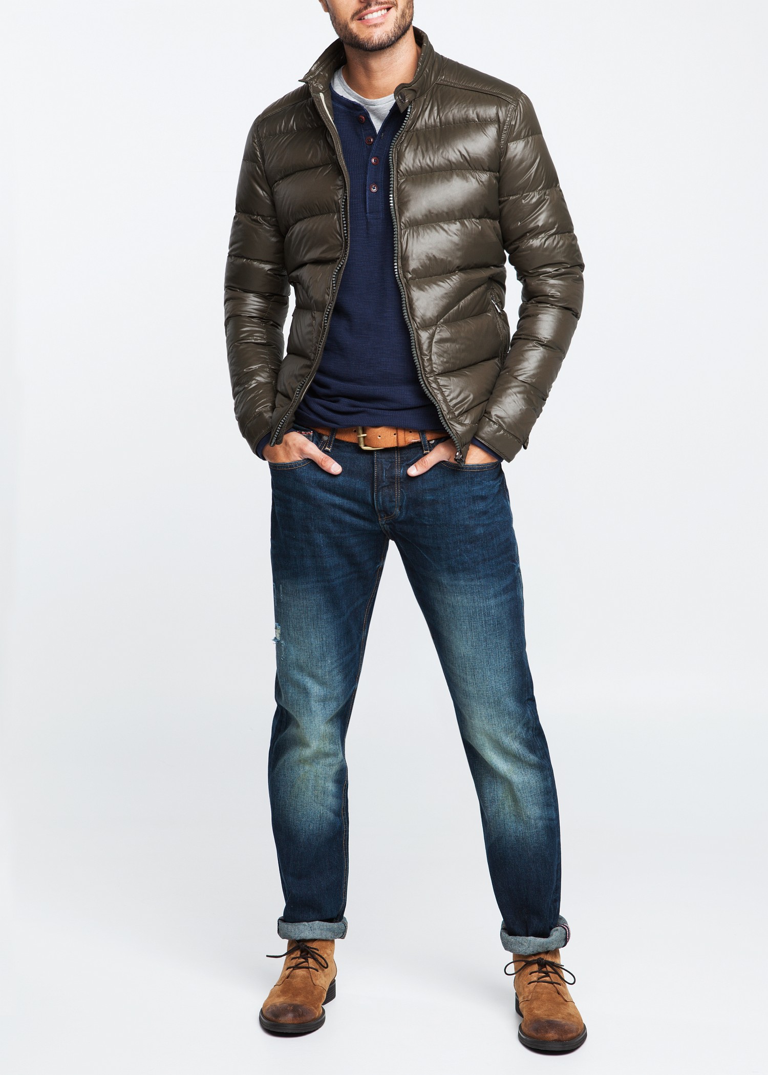 down feather coat mens