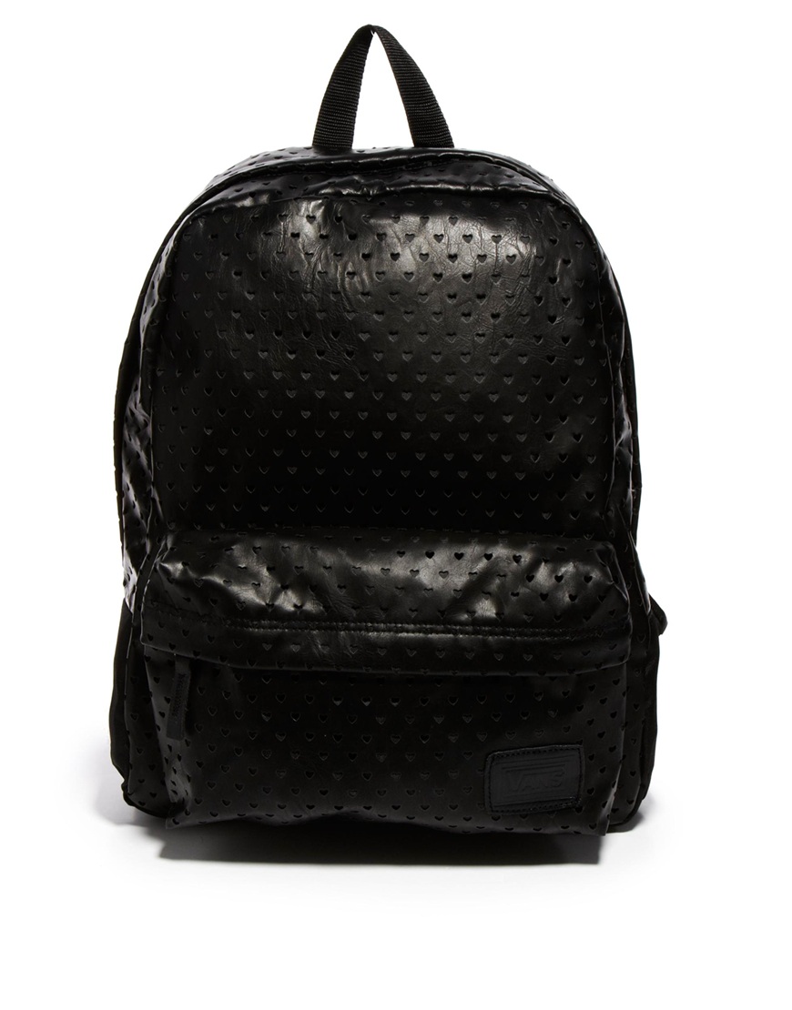 Lyst Vans Deana Black Heart Backpack in Black