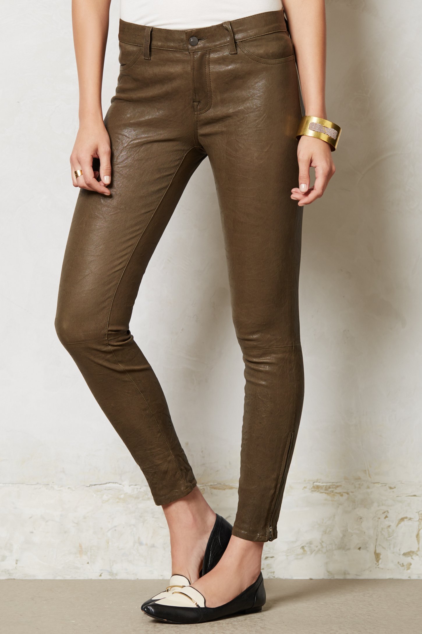 Blank NYC Leather Leggings with Slit in You Matter
