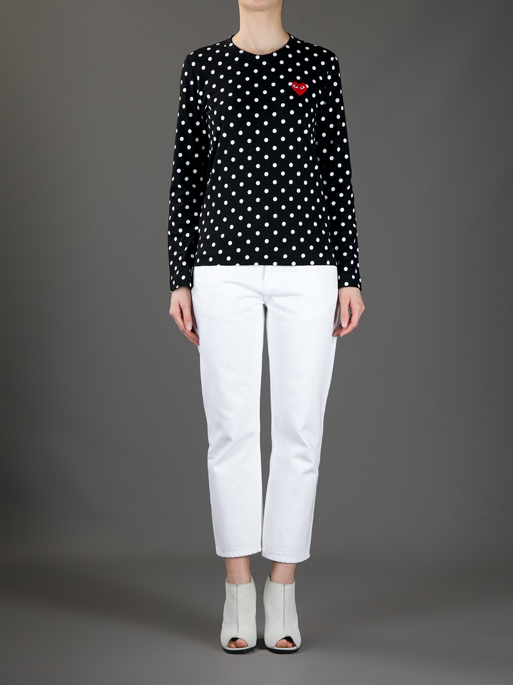 black polka dot comme des garcons