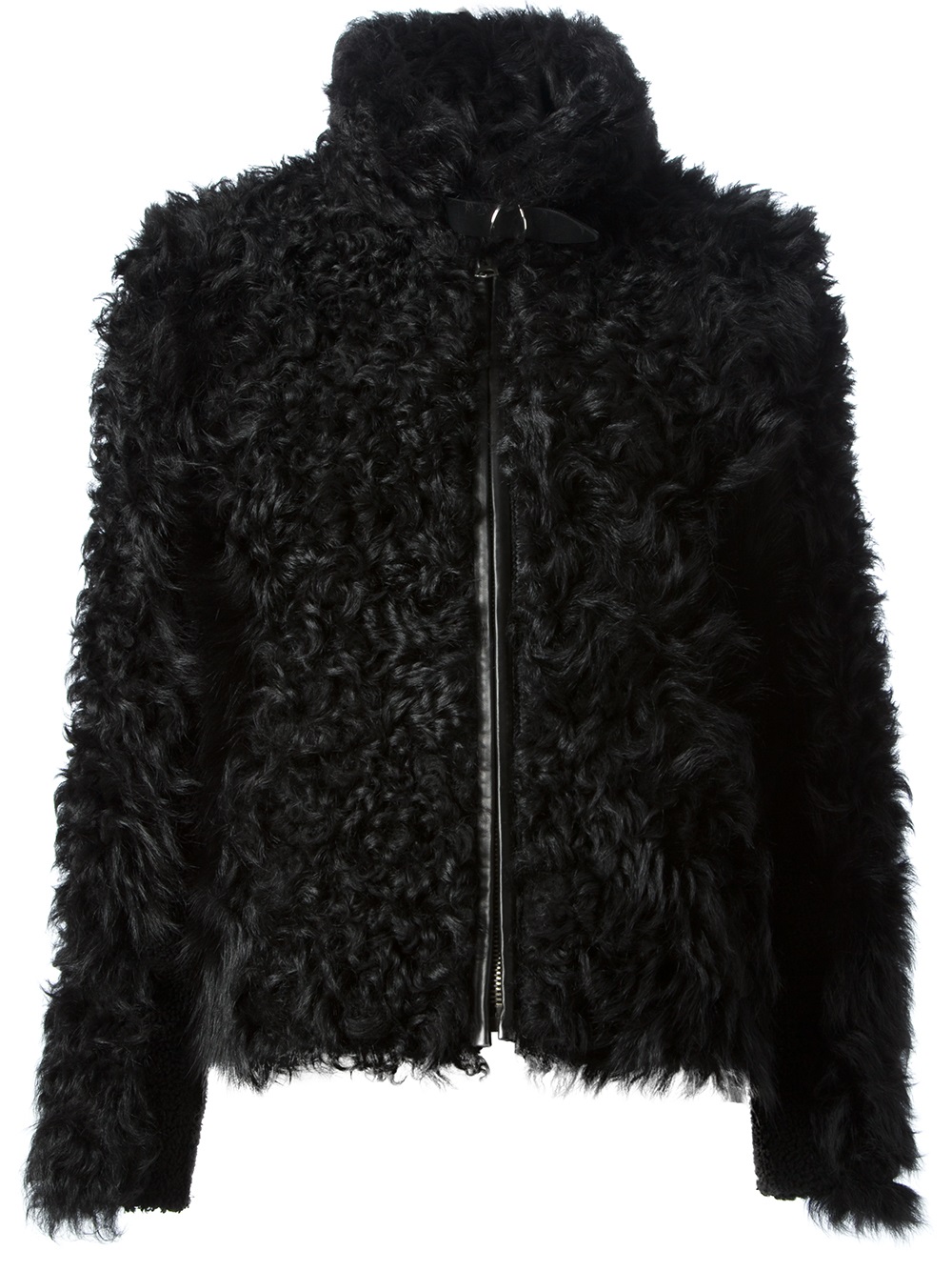 Lyst - Étoile Isabel Marant Fur Bomber Jacket in Black