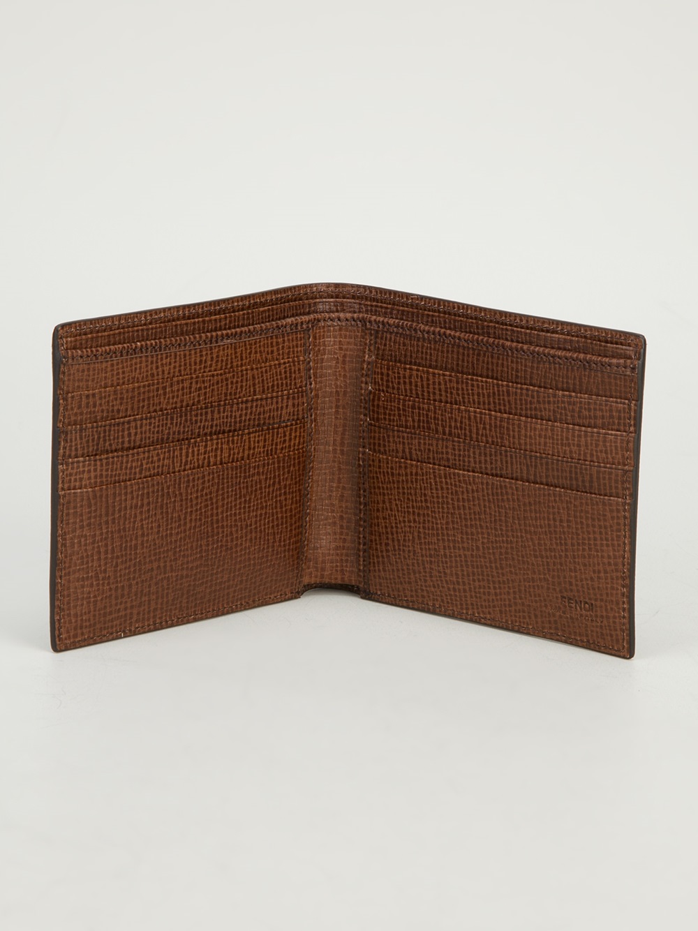 Lyst Fendi Monogram Print Bifold Wallet in Brown for Men