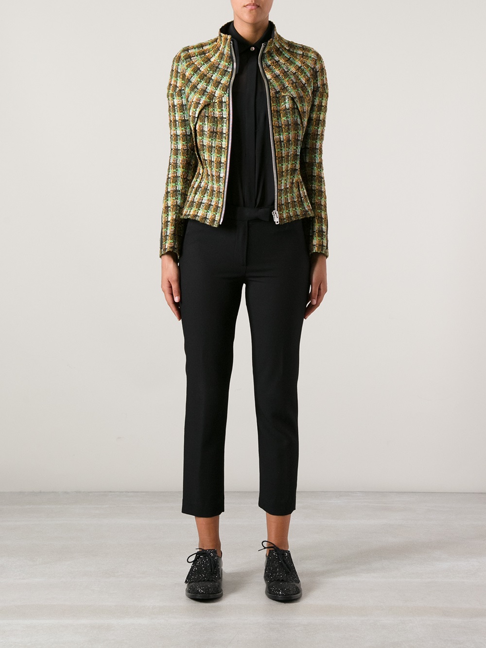 Lyst Junya Watanabe Tweed Jacket in Green