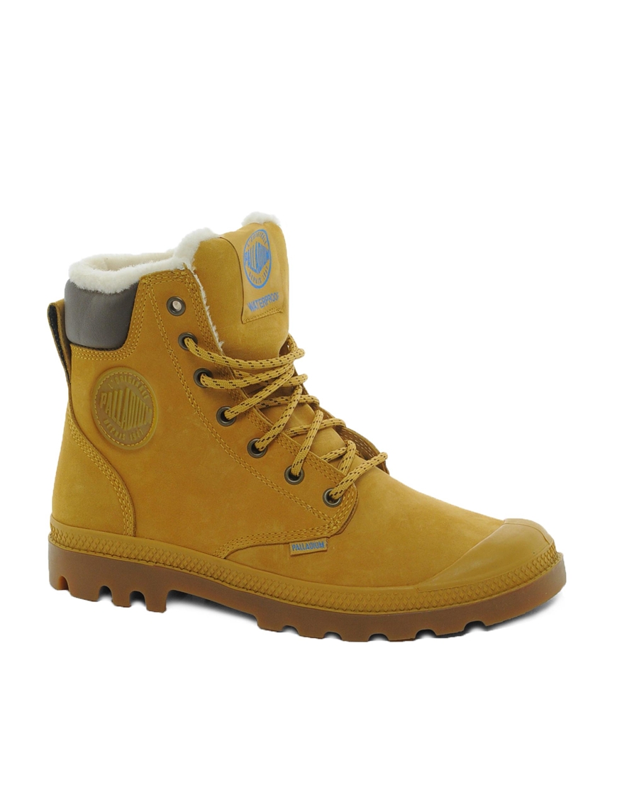 brown palladium boots