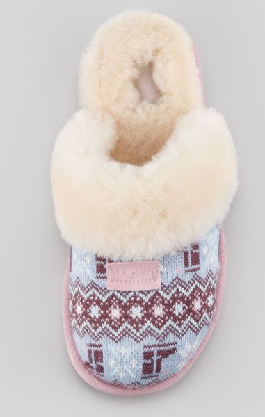 Ugg Cozy Nordic Knit Slipper in Multicolor (MAUVE MULTI) | Lyst