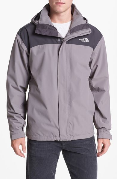 The North Face Anden Triclimate Hooded 3in1 Jacket in Gray for Men ...