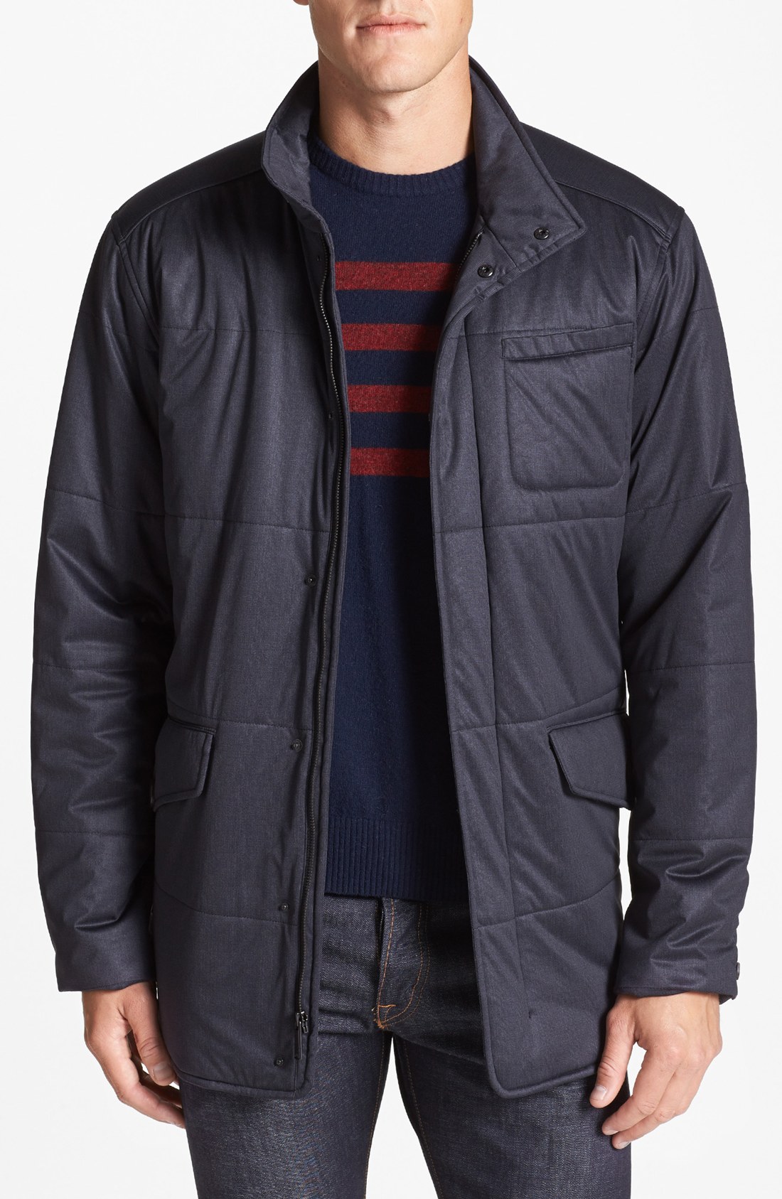 Tumi Quilted Jacket in Blue for Men (Olive) | Lyst