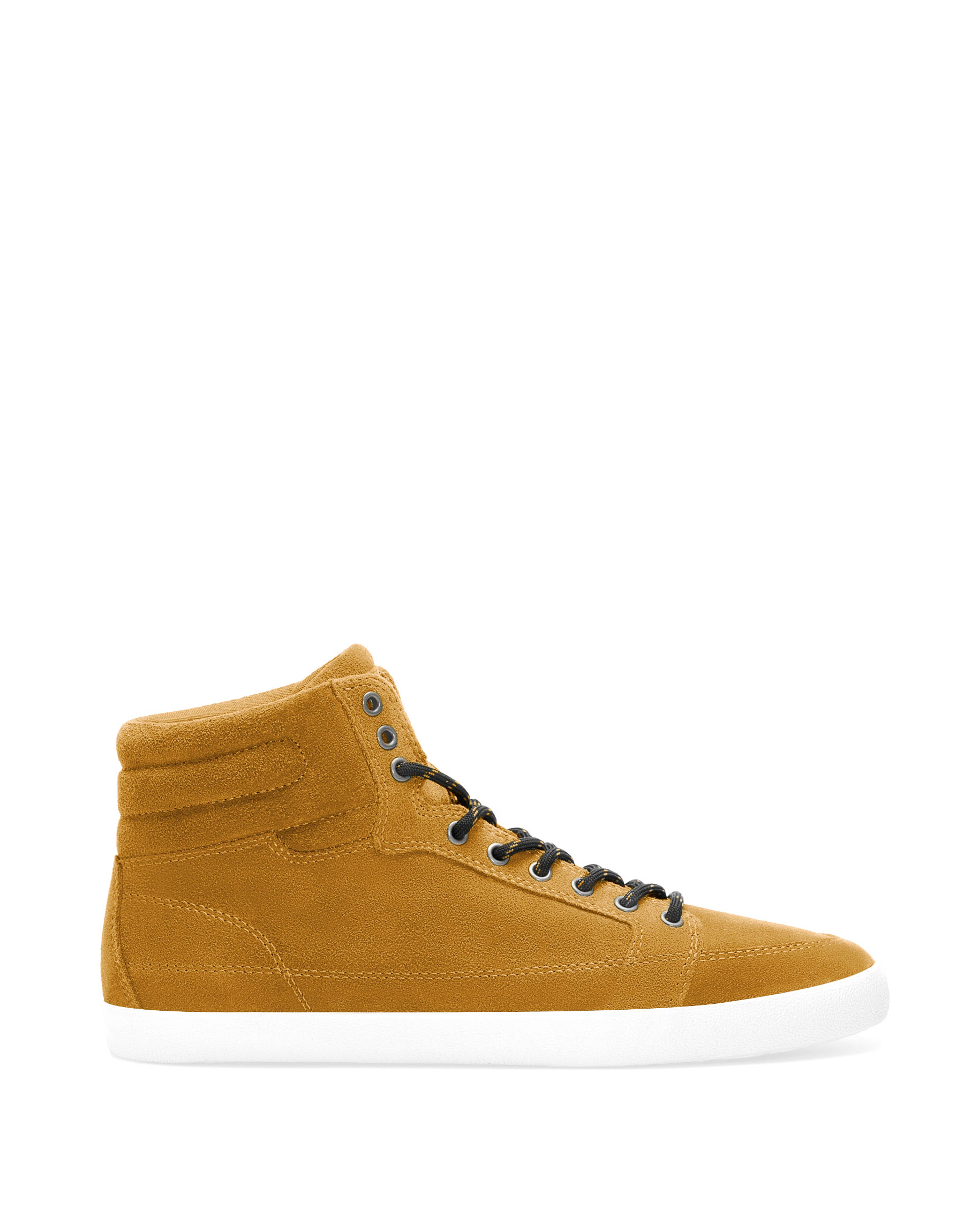 Pull&bear Suede Ankle Sneakers in Brown for Men (MUSTARD) | Lyst