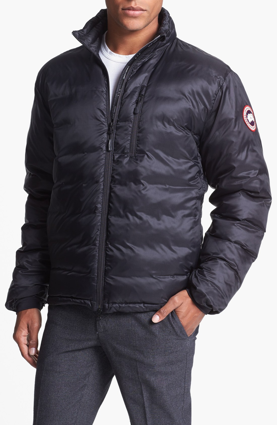 Canada Goose Lodge Down Jacket in Black for Men | Lyst
