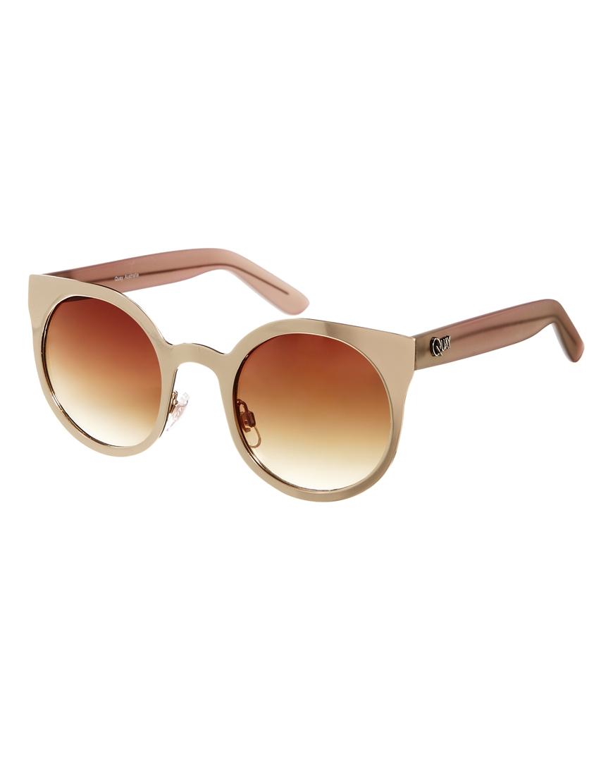Quay Nikita Cat Eye Sunglasses in Brown Lyst