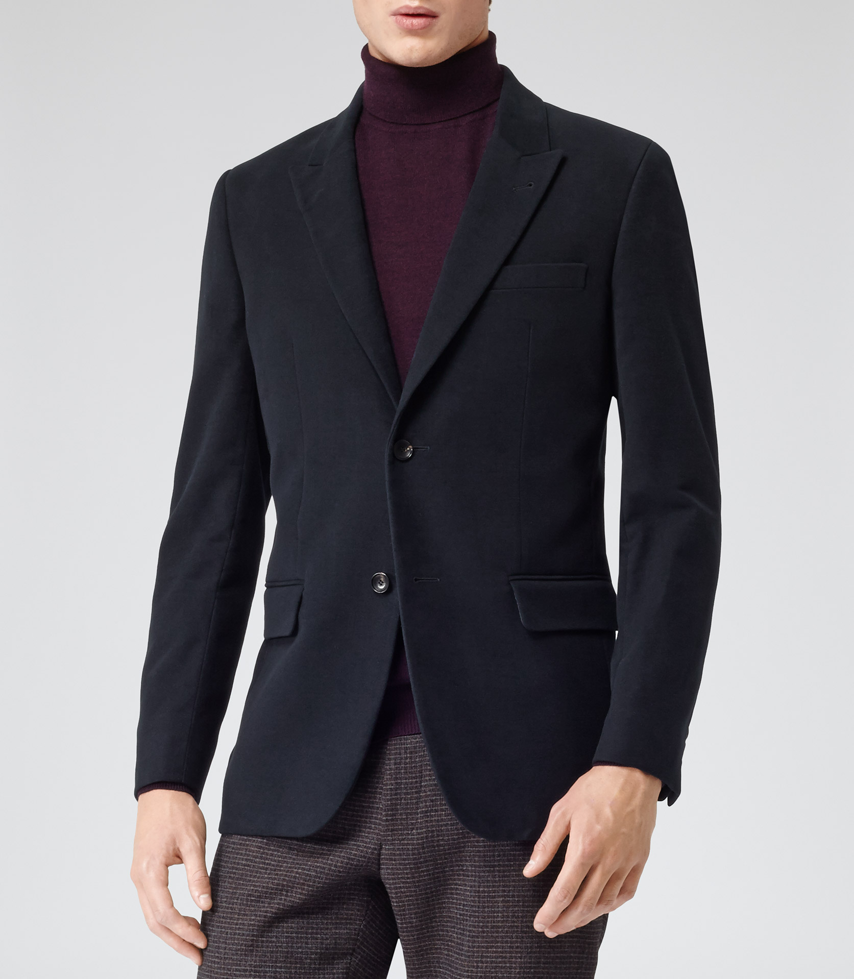 Reiss Munich Moleskinstyle Blazer in Blue for Men Lyst