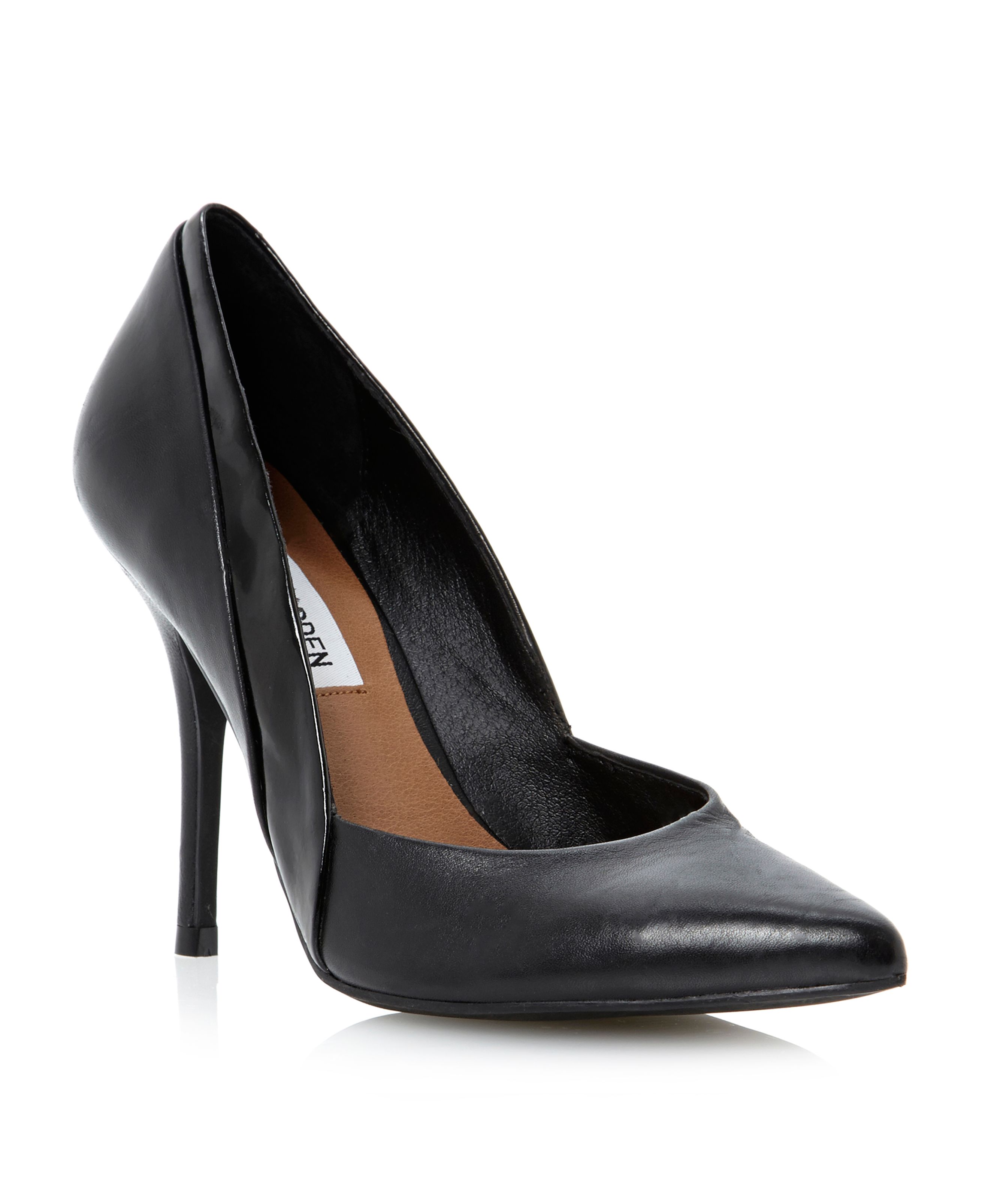 Steve Madden Clydee Smpointed Court Shoes in Purple (Black Leather) | Lyst