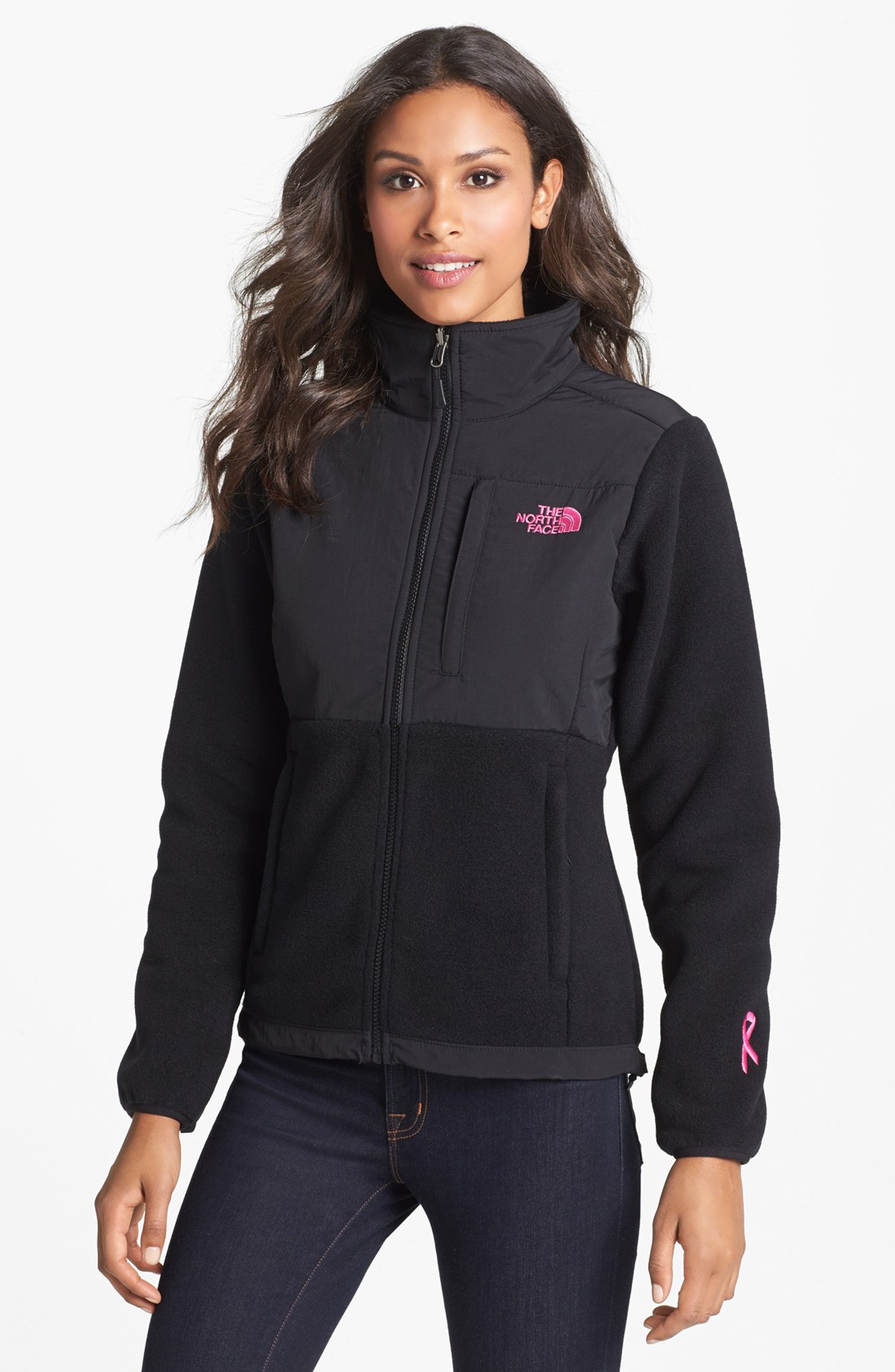 north face black grey jacket