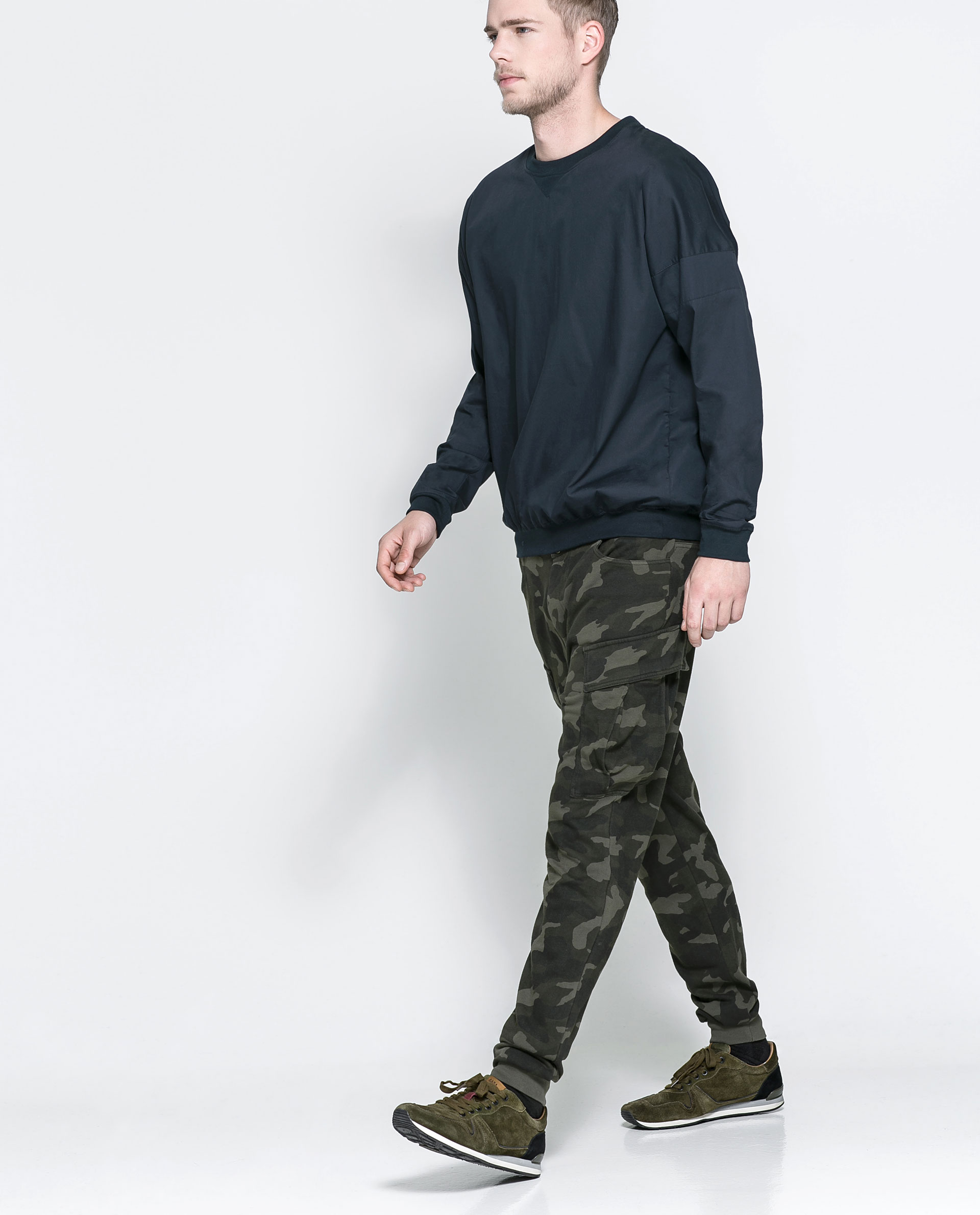 camouflage pants zara