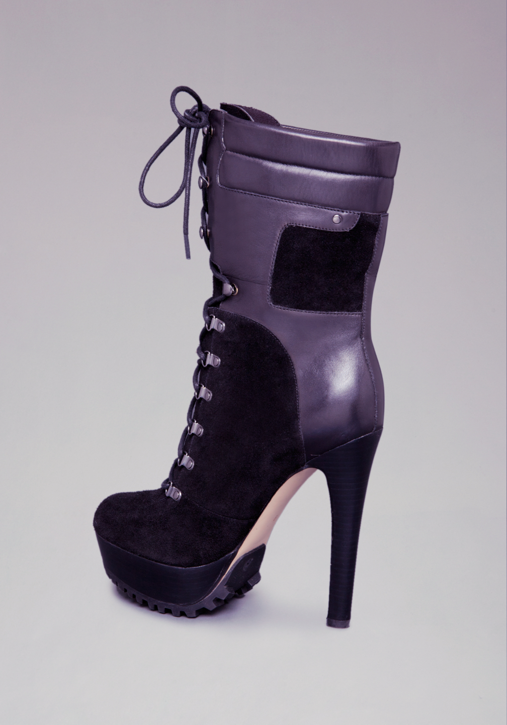 bebe lace up boots