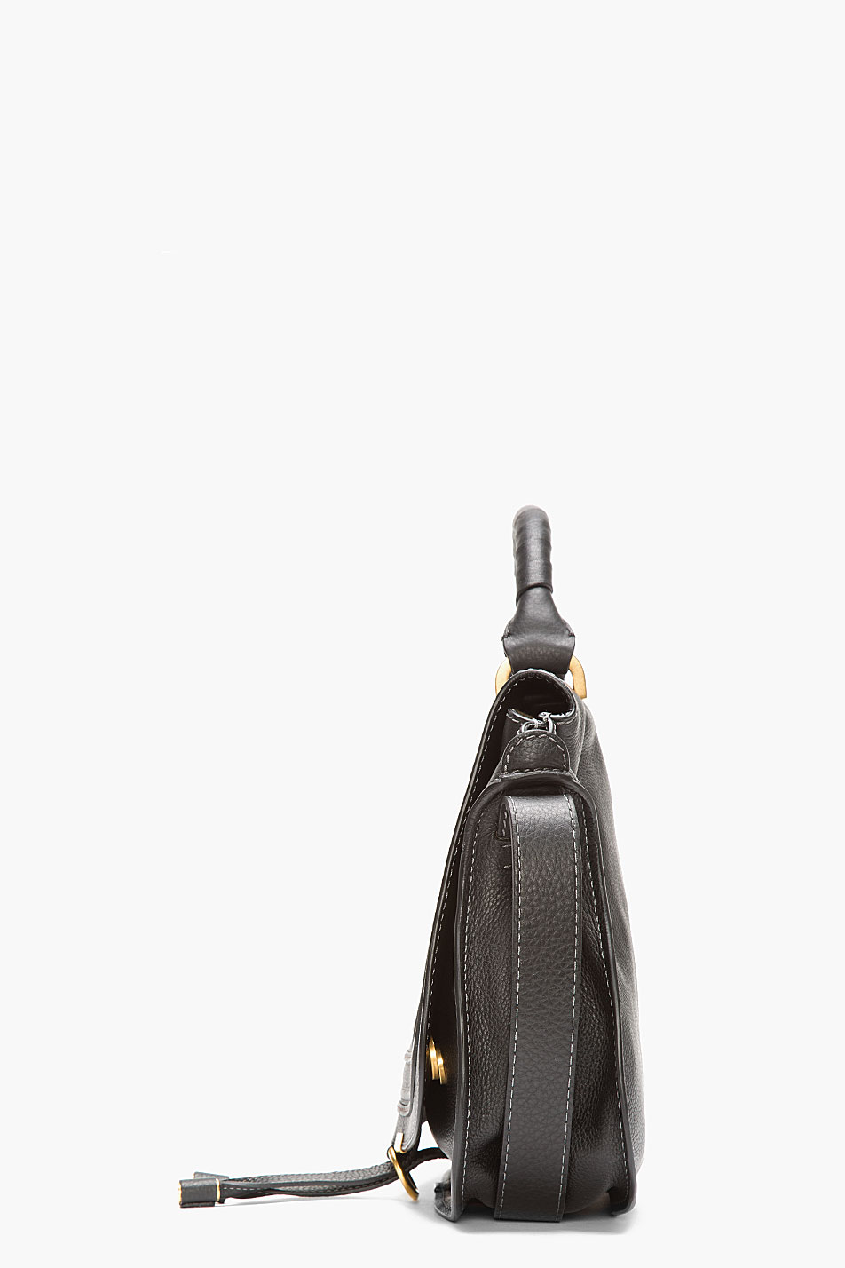 Chlo Black Leather Medium Marcie Handbag in Black | Lyst  