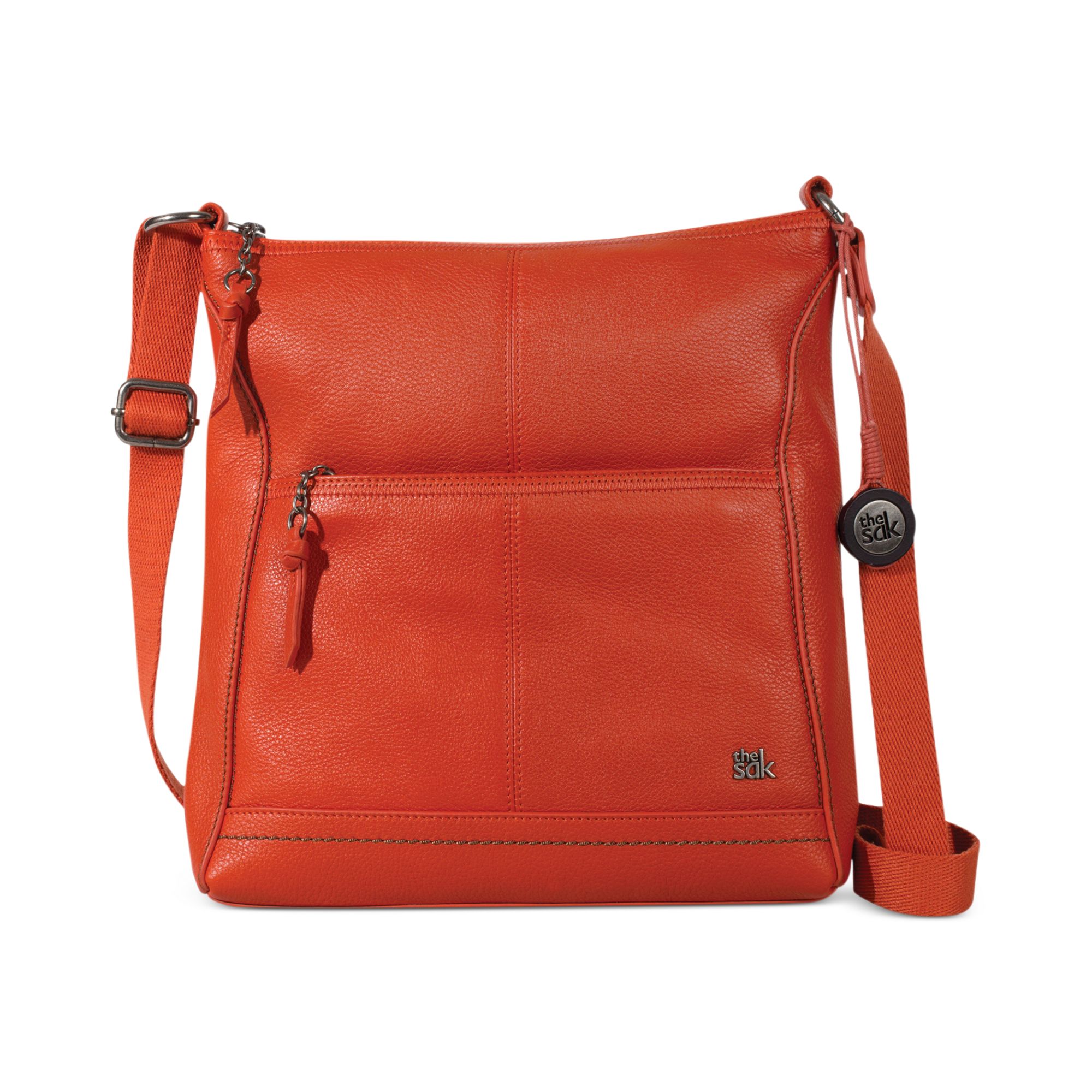 Lyst The Sak Iris Leather Crossbody Bag In Orange Gallery