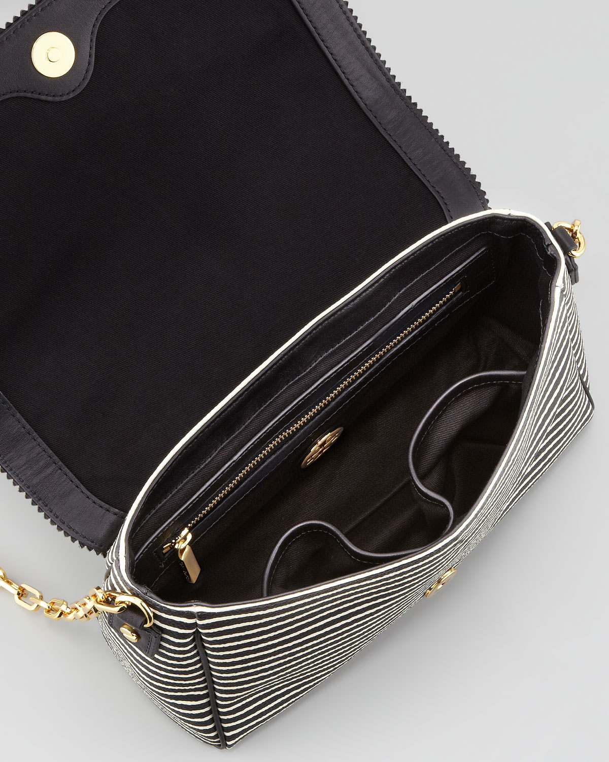 tory burch striped tote