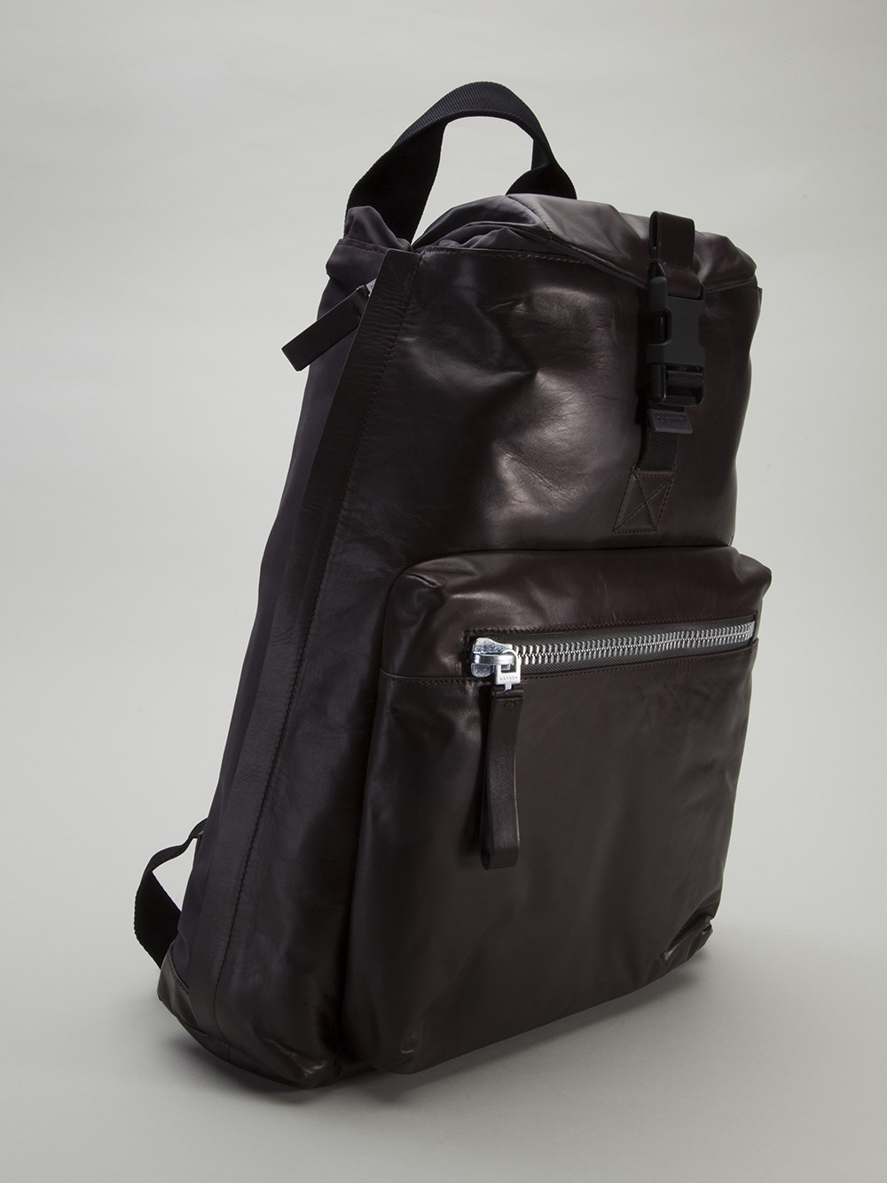 Lanvin Single Back Strap Backpack in Brown for Men | Lyst
