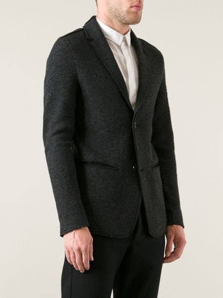 Transit Uomo Knitted Blazer in Gray for Men (grey) | Lyst