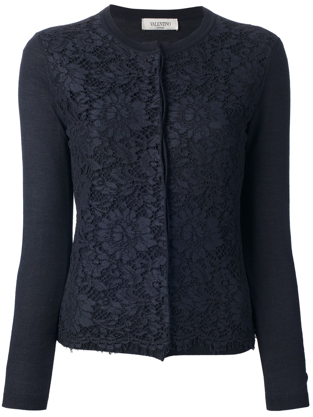 Valentino Lace Cardigan in Blue - Lyst