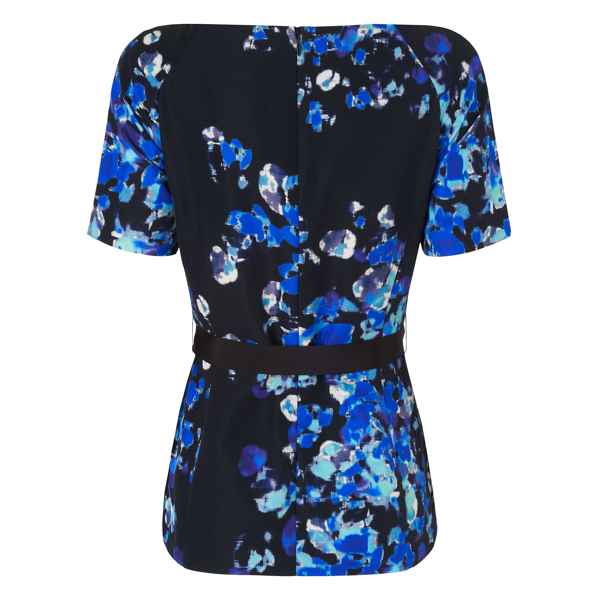 L.k.bennett Leticia Printed Top in Blue | Lyst