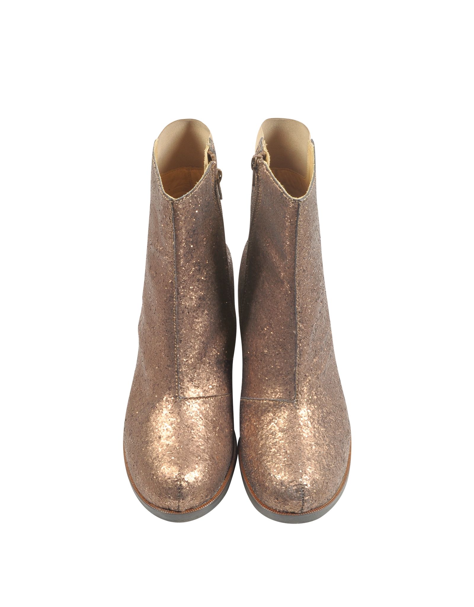 Lyst Mm6 By Maison Martin Margiela Glitter Ankle Boot in Metallic