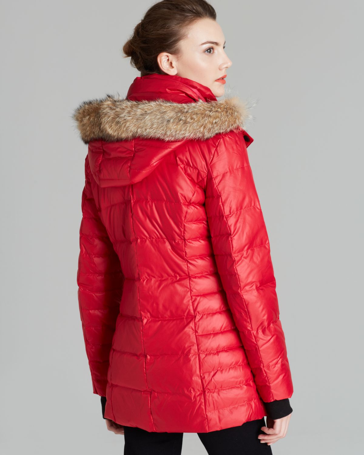 down coats with real fur hoods