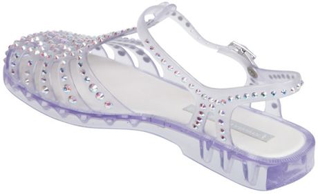 Melissa Womens Swarovski Spider Maskrey Sandals in Transparent (Clear ...