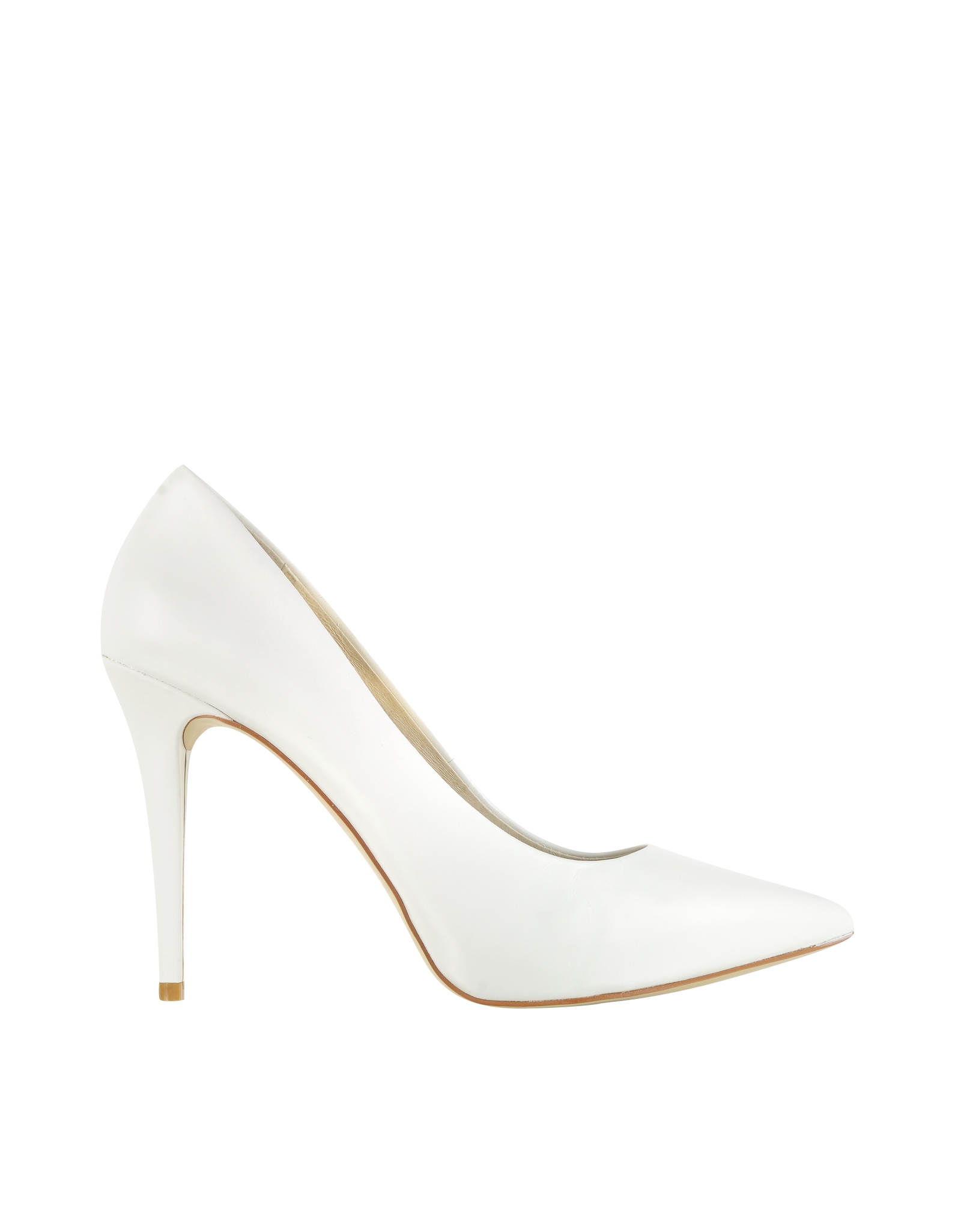 Lyst - Michael Kors Joselle Optic White Pointed toe Leather Pump in White