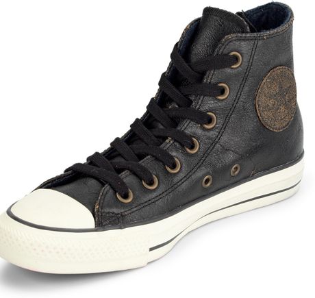 Converse Converse Chuck Taylor All Star Side Zip Leather Hitop ...