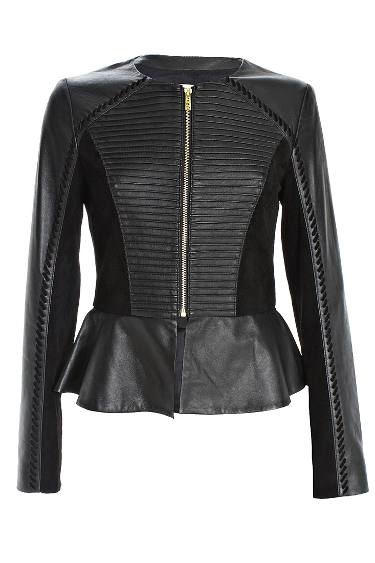 Alice By Temperley Giovanni Leather Jacket In Black Lyst Gallery