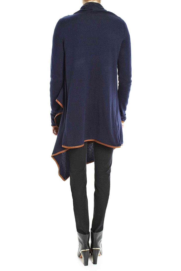 navy blue wrap sweater