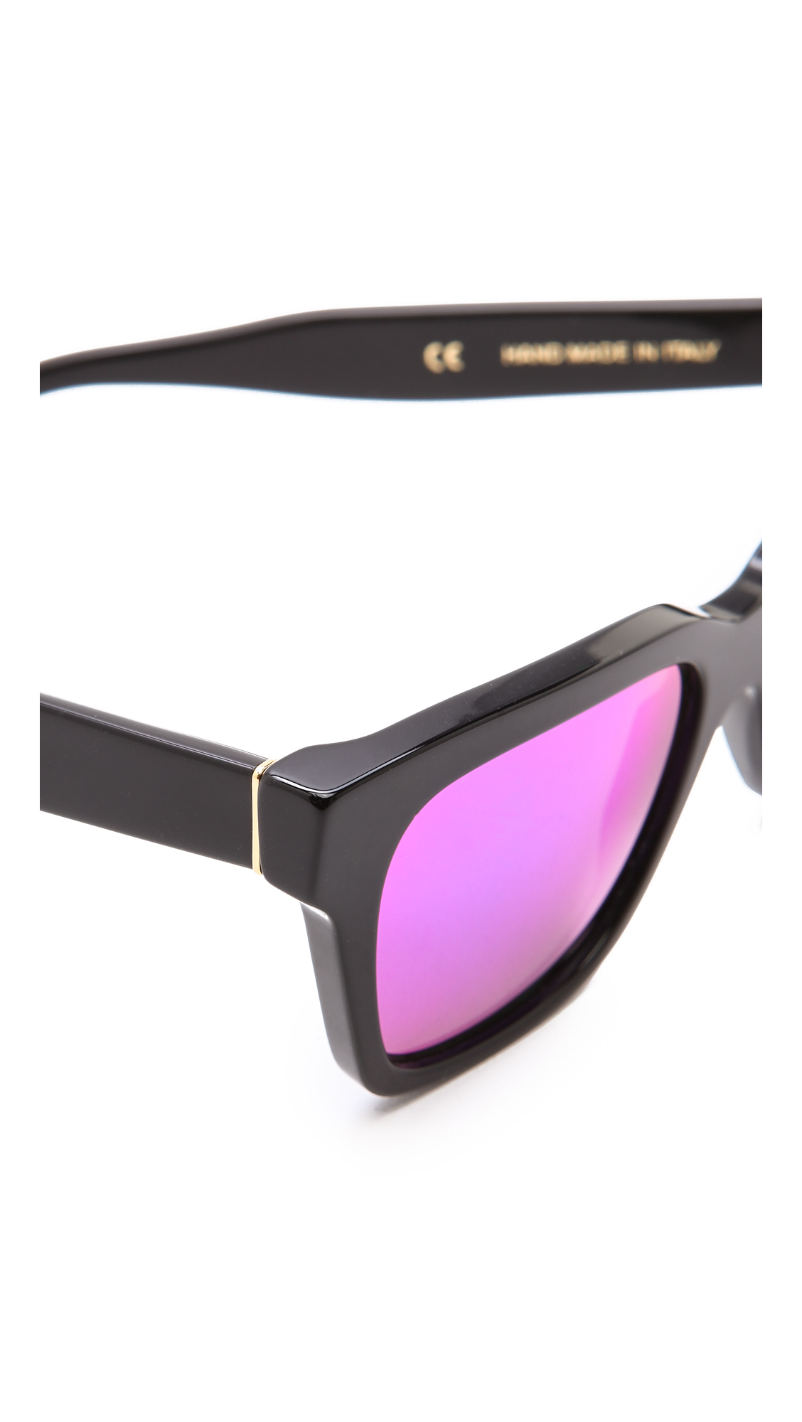 Lyst Retrosuperfuture Mirrored Cove America Sunglasses in Black