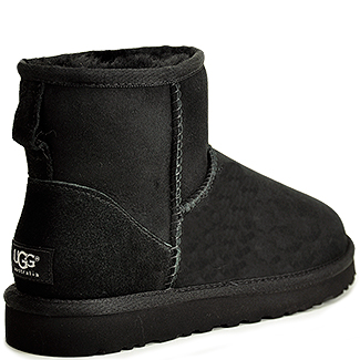 Ugg Shearling Low Bootie in Black | Lyst