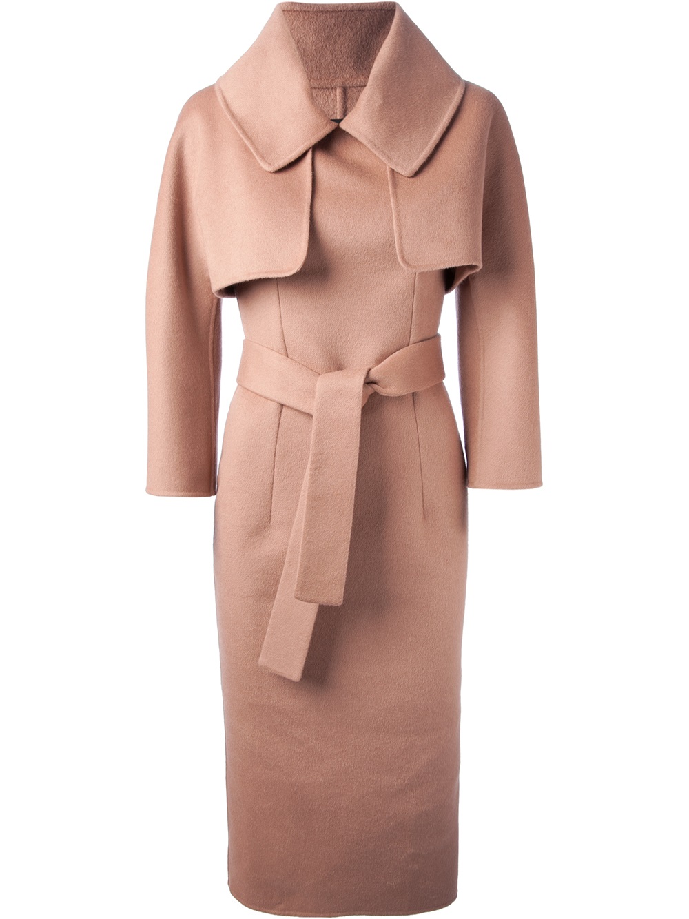 Lyst Dsquared² Belted Coat Dress in Pink