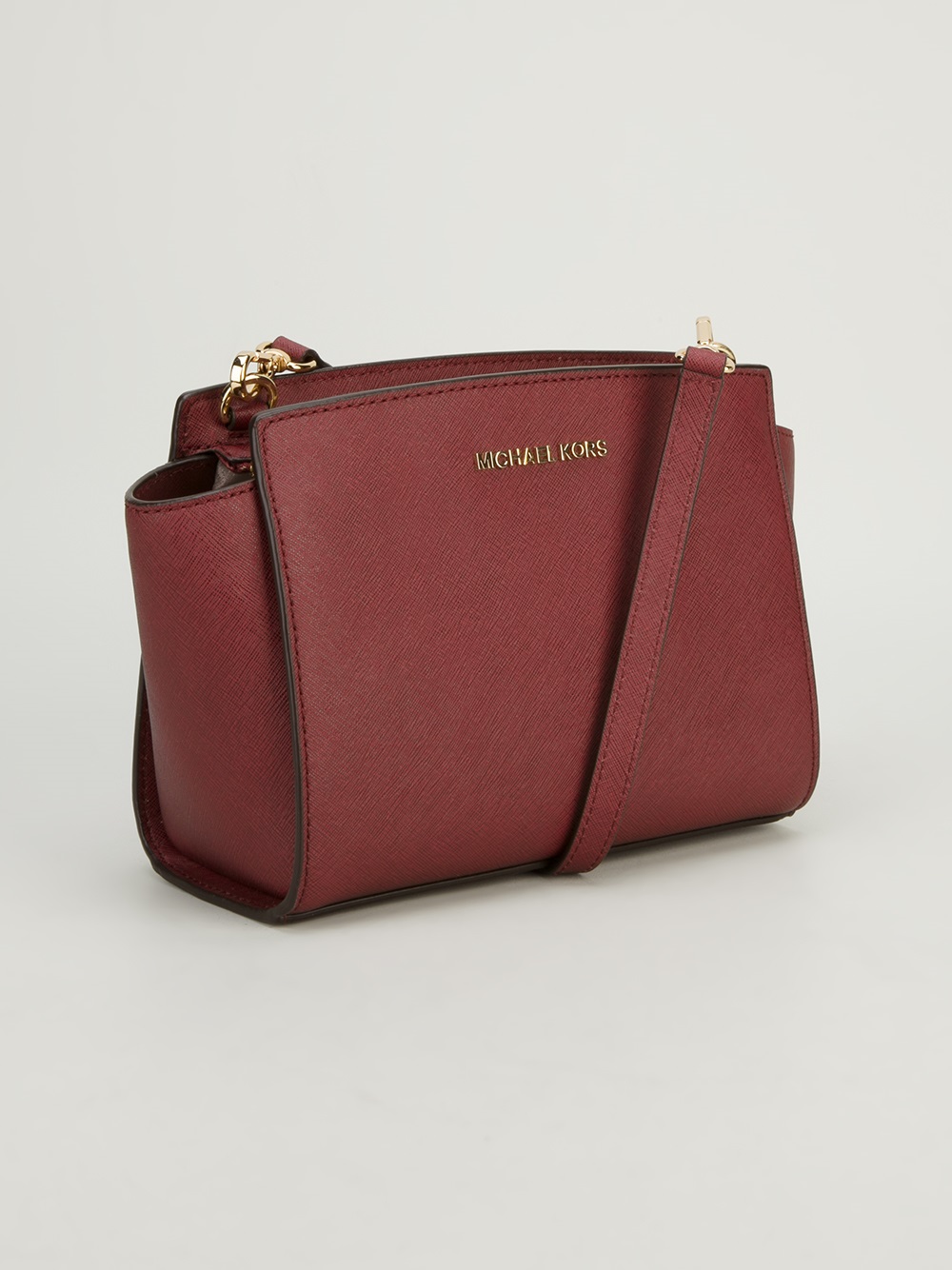 Lyst - Michael Kors Selma Crossbody Bag in Red