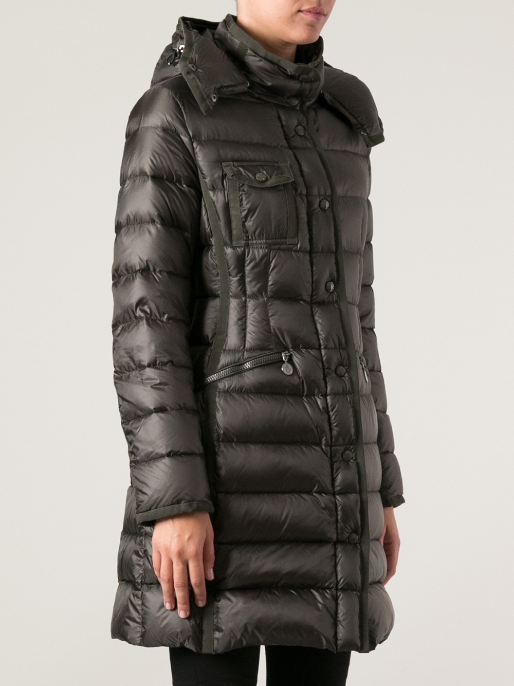 moncler hermine coat olive moncler hermine coat olive