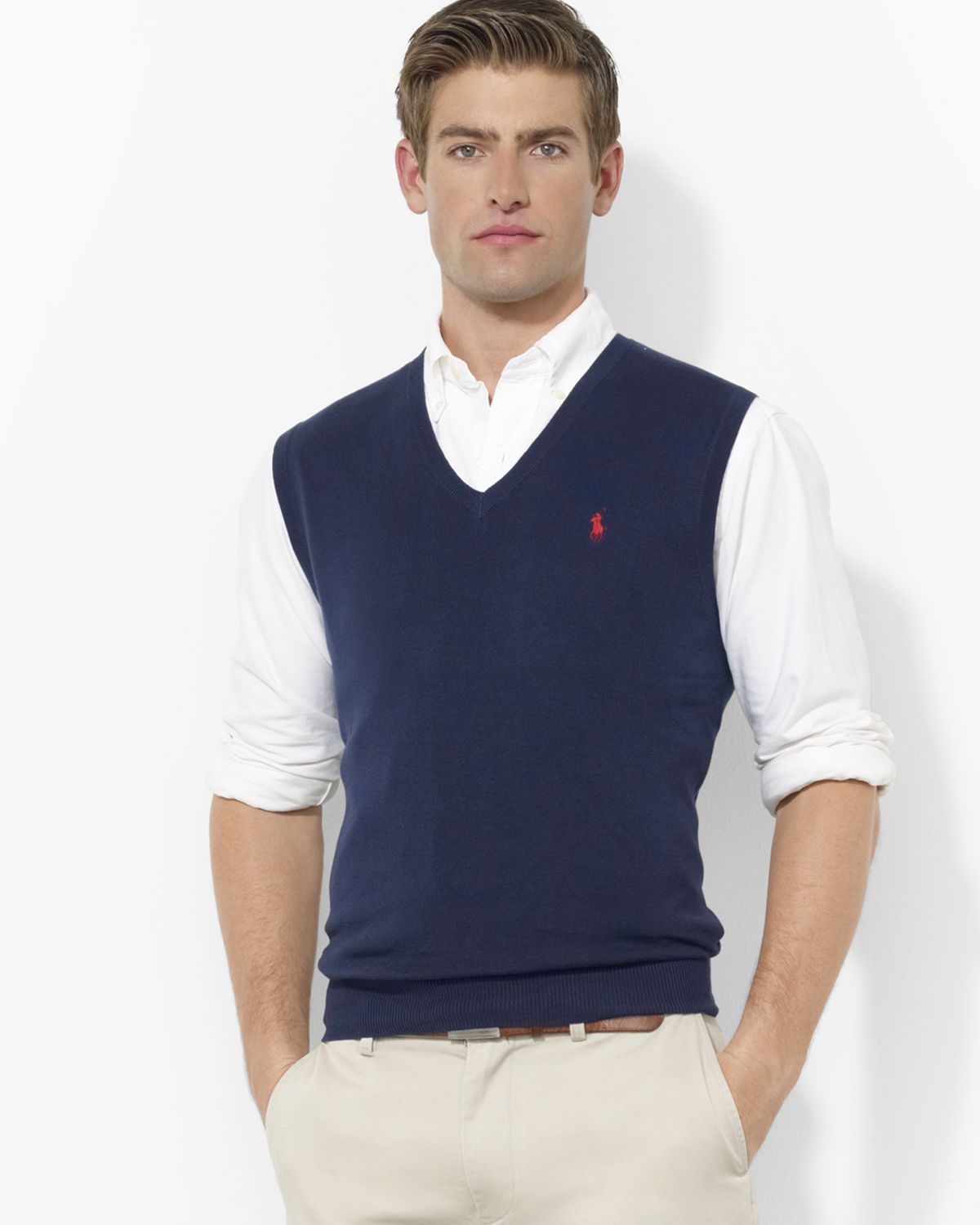 watchesdesignsite: Mens Dress Sweater Vest And Polo Dhirt