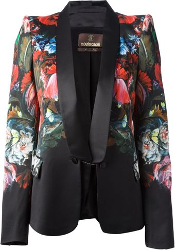 roberto-cavalli-black-structured-floral-