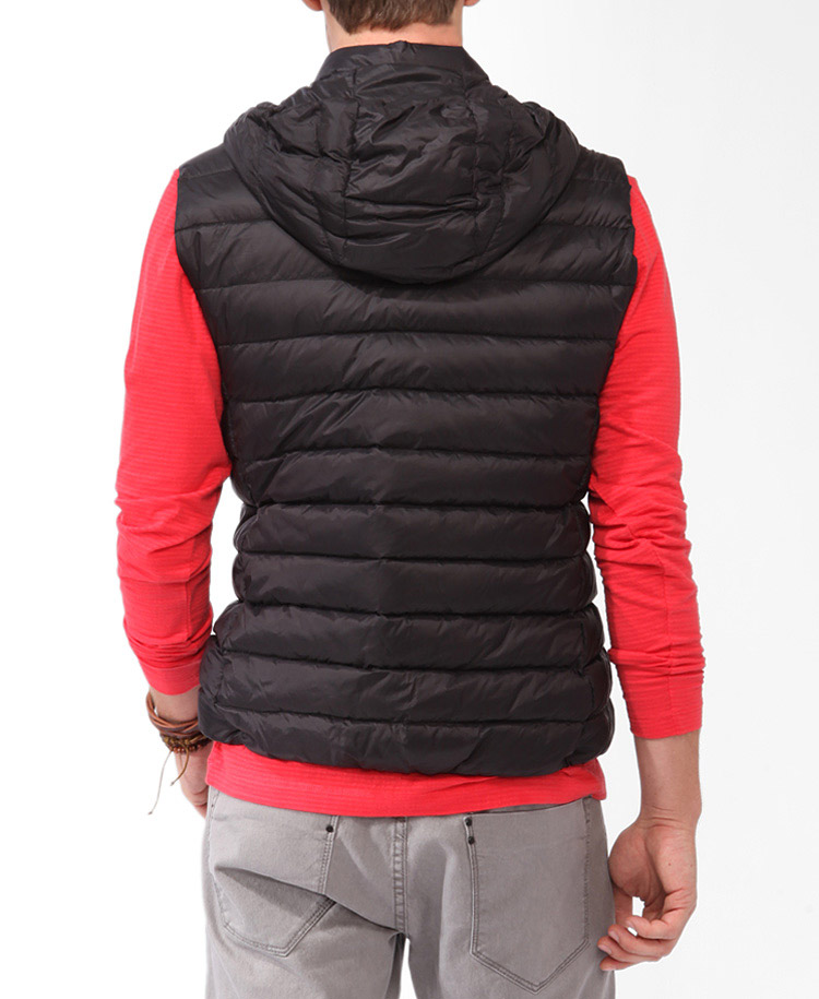 hooded puffer vest mens
