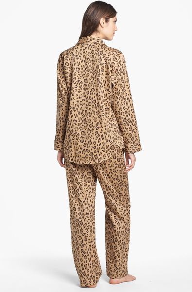 Lauren By Ralph Lauren Sateen Pajamas in Animal (Madison Leopard/ Gold ...