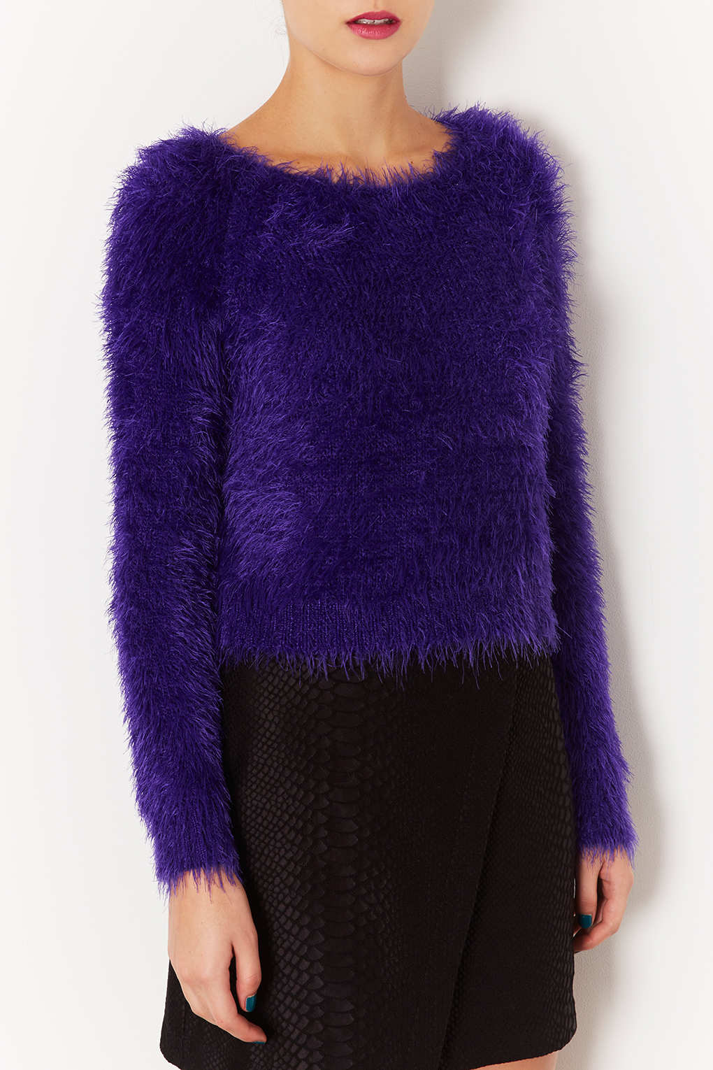 purple fleece jumper