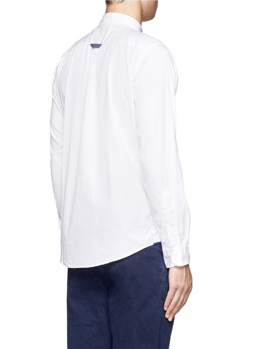 Lyst - Nanamica Cotton Wind Shirt in White for Men