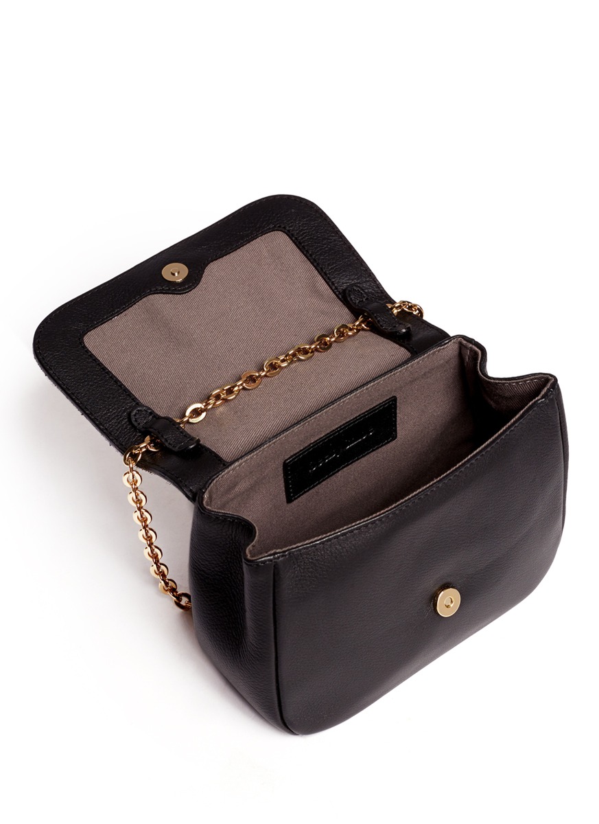See by chloé Rosita Mini Herringbone Calf-hair Crossbody ...