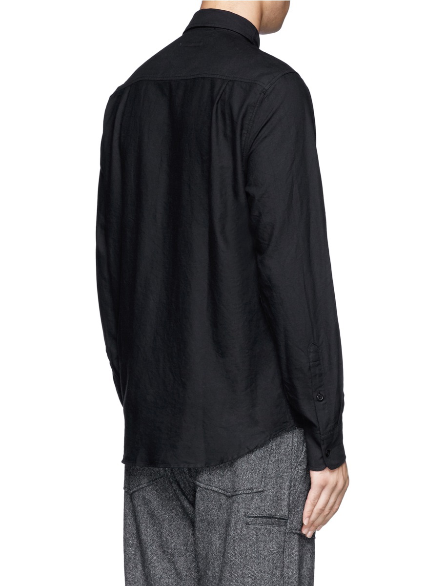 Lyst - Ymc Zip Chest Pocket Shirt in Black for Men