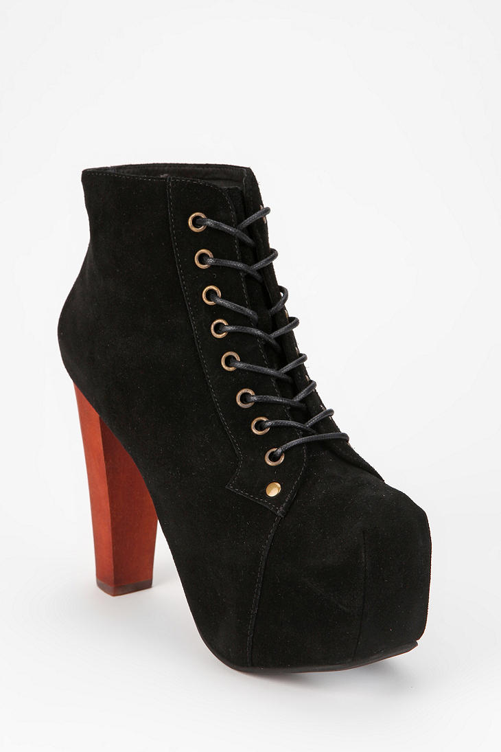 Urban Outfitters Jeffrey Campbell Suede Lita Boot in Black - Lyst